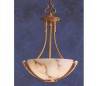 Suspensions NEO-CLASSIC 3 x E14 MAX.60W patiné rougeâtre Leds C4