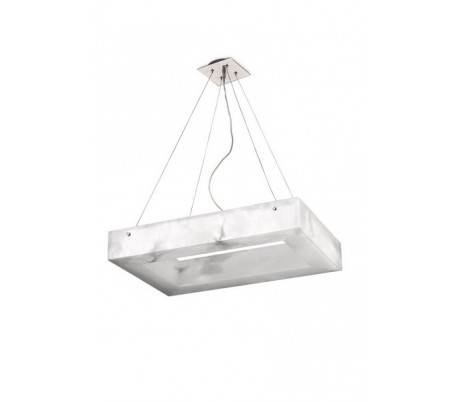 Suspensions albâtre 2 x 2G11 24W ,2 x 2G11 55W chrome Leds C4