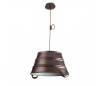 Suspensions BUCKET 1 x E27 MAX 100W marron vieilli Leds C4