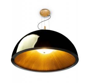 Suspensions UMBRELLA 3 x E27 MAX 23W doré noirs Leds C4