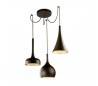 Suspensions SIXTIES 12 x LED CREE 26,1W marron foncé Leds C4
