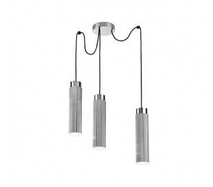 Suspensions RIGATTO 3 x LED CREE 21,6W chrome Leds C4