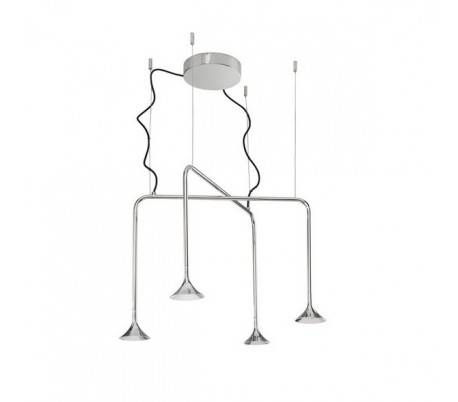 Suspensions ALIVE 4 x LED CREE 28W chrome Leds C4