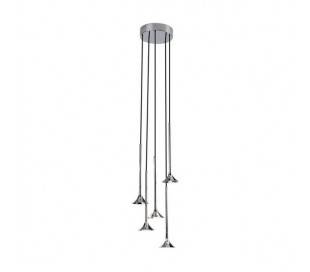 Suspensions ALIVE 5 x LED CREE 35W chrome Leds C4