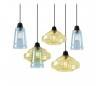 Suspensions couleur 5 x E27 MAX.60W noirs mat Leds C4