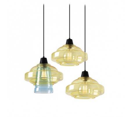 Suspensions couleur 3 x E27 MAX.60W noirs mat Leds C4