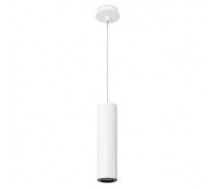 Suspensions PIPE 1 x GU10 MAX 50W blancs mat noirs Leds C4