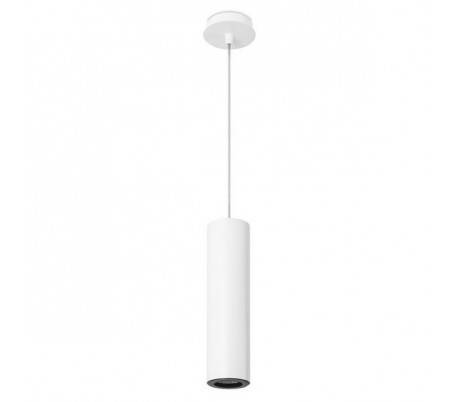 Suspensions PIPE 1 x GU10 MAX 50W blancs mat noirs Leds C4