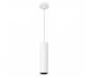 Suspensions PIPE 1 x GU10 MAX 50W blancs mat noirs Leds C4