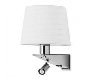 Appliques GLOSS 1 x E27 60W ,1 x LED CREE 1W nickel Leds C4
