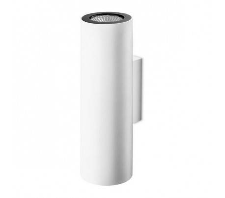 Appliques PIPE 2 x GU10 MAX 50W blancs mat noirs M Leds C4