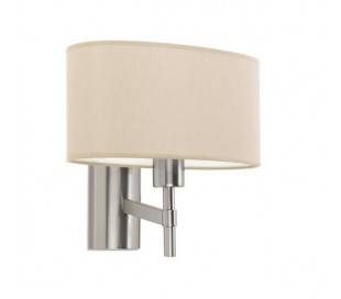 Appliques BRISTOL 1 x E27 MAX 60W nickel satiné Leds C4