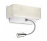 Appliques TYRA 1 x G24Q2 18W ,1 x LED CREE 3W nickel Leds C4