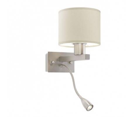 Appliques TORINO 1 x E27 60W ,1 x LED CREE 3W nickel Leds C4