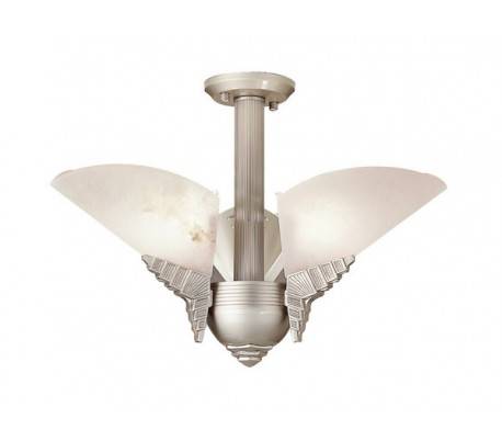 Plafonniers albâtre 3 x E14 MAX. 60W nickel satiné Leds C4