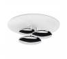 Plafonniers STRATA 3 x LED CREE 39W chrome blancs mat Leds C4
