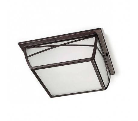 Plafonniers ALBA 2 x E27 MAX 100W marron oxyde Leds C4