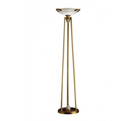 Lampadaires albâtre 1 x E27 150W patiné rougeâtre Leds C4