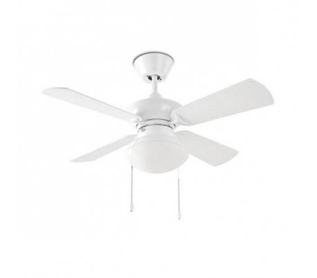 Ventilateur de plafond BOUVET 2 x E27 MAX.20W blancs brillante Leds C4