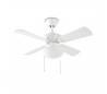 Ventilateur de plafond BOUVET 2 x E27 MAX.20W blancs brillante Leds C4