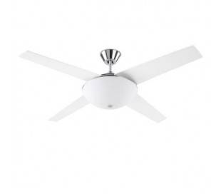 Ventilateur de plafond AUKENA 2 x E27 MAX.60W nickel satiné Leds C4