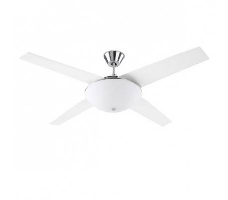 Ventilateur de plafond AUKENA 2 x E27 MAX.60W nickel satiné Leds C4