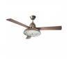 Ventilateur de plafond VINTAGE 2 x E27 MAX 60W marron oxyde P Leds C4