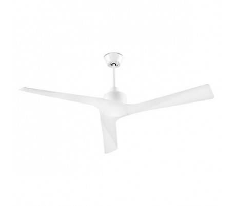 Ventilateur de plafond chromeGAN blancs brillante Leds C4
