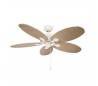 Ventilateur de plafond PHUKET blancs cassé Leds C4