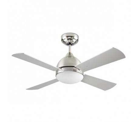 Ventilateur de plafond BORNEO 2 x E27 MAX.60W nickel satiné Leds C4