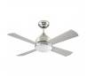 Ventilateur de plafond BORNEO 2 x E27 MAX.60W nickel satiné Leds C4