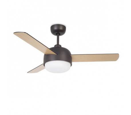 Ventilateur de plafond KLAR 2 x E27 MAX.40W marron cuivré Leds C4