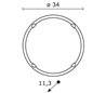 Appliques extérieures ALBA IP66 2x18W G24 d2 Blanc