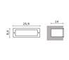 Lampe encastrable extérieur au mur ARGIN IP66 13W G24 d1 Inox