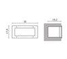 Lampe encastrable extérieur au mur ARGIN IP66 2x26W G24 d3 Inox