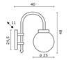 Appliques extérieures BOOM IP43 E27 Noir
