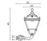 Appliques extérieures CITY INDURA IP55 E27 Noir