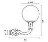 Appliques extérieures INDURA Abat-jours IP55 E27 Noir