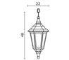 Suspension extérieure CLIC-CLAC 6 IP44 E27 60W Noir