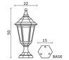 Balise de jardin CLIC-CLAC 6 IP44 E27 60W Blanc