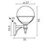Appliques extérieures CLIC-CLAC Abat-jours IP43 E27 60W Blanc