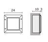 Lampe encastrable extérieur au mur DISPLAY IP65 2x18W G24 d2 Noir