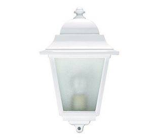 Lanterne d'extérieur Demie ELITE 4 IP43 E27 opaque Blanc