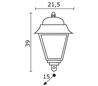 Lanterne d'extérieur Demie ELITE 4 IP43 E27 opaque Blanc