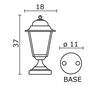 Luminaires d'extérieur Christer ELITE 4 IP43 E27 opaque Noir