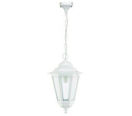 Lanterne d'extérieur suspension ELITE 6 IP43 E27 Transparent Noir