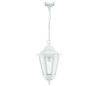 Lanterne d'extérieur suspension ELITE 6 IP43 E27 opaque Blanc
