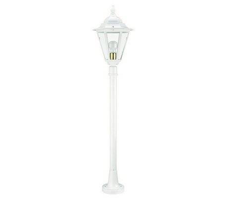 Lampadaire extérieur 1L. ELITE 6 IP43 E27 Transparent Blanc