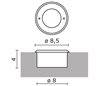 Lampe encastrable extérieur FRANK LED IP66 Led 0,25W Aluminium anodisé Blanc
