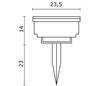 Projecteur extérieur GAB IP66 13W G24 d1 Noir